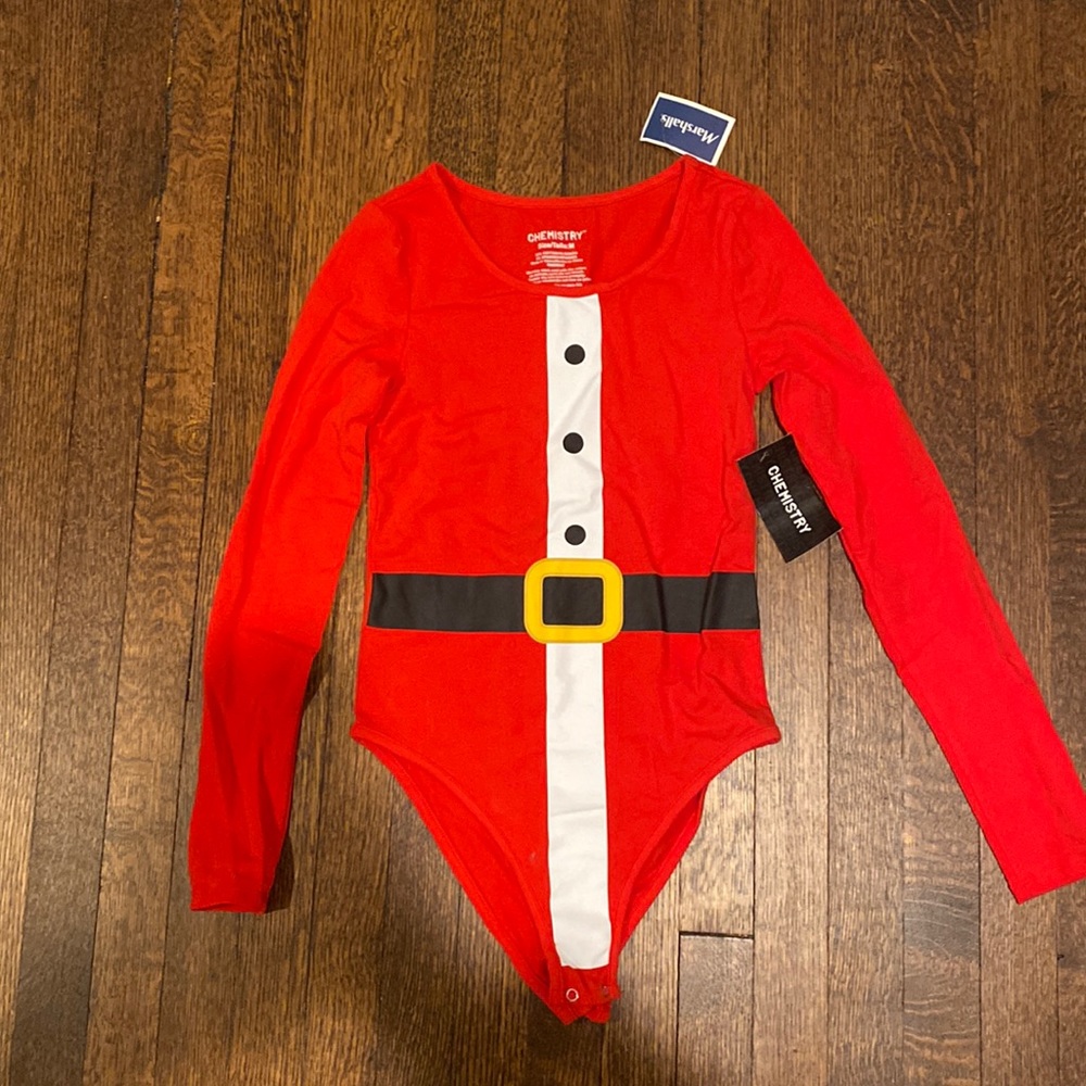 Santa suit bodysuit